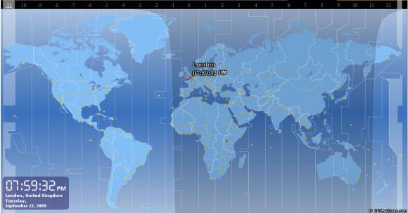 time zones of the world. Try this free time zone