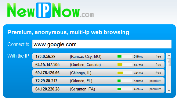 Free anonymouse web browsing proxy