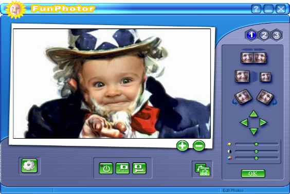 Create funny digital photos with funphotor