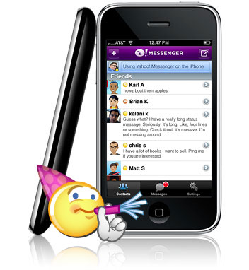 iPhone Yahoo Messenger