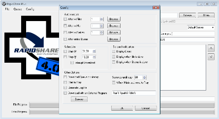 Create Rapidshare Linklister