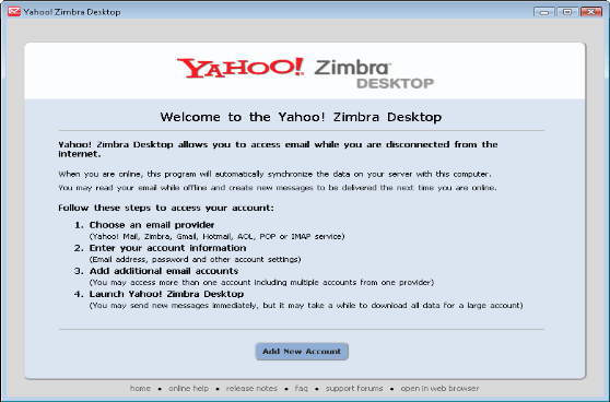 Zimbra Desktop Client Setup